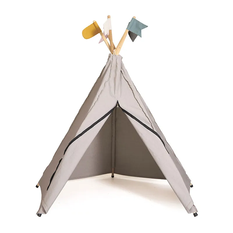 Tipi de jeu Coton BIO Gris - 36m+-0