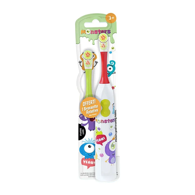 Brosse à dents électrique 2 Brossettes + Brosse à dent minuteur musical - 3+-2