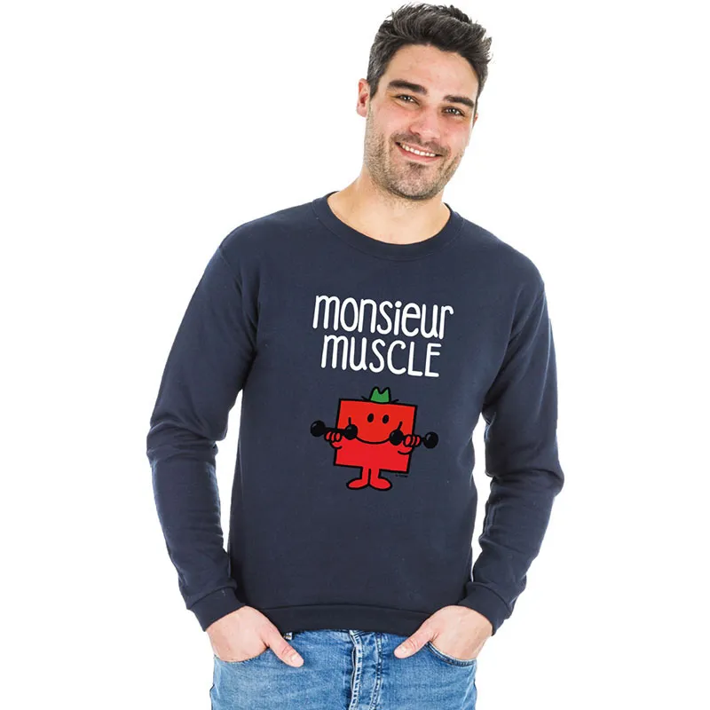 Sweat Homme Monsieur muscle - Navy-0