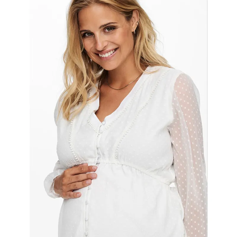Blouse de grossesse Bettina Only - Blanc-5
