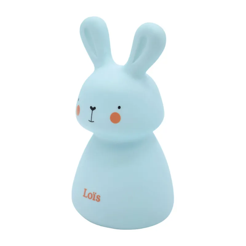 Veilleuse + Câble USB - Lapin Bleu-2