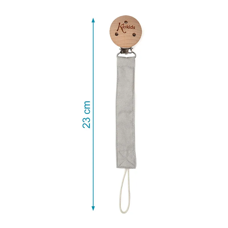 Attache-sucette Bois Gris - 23cm-2