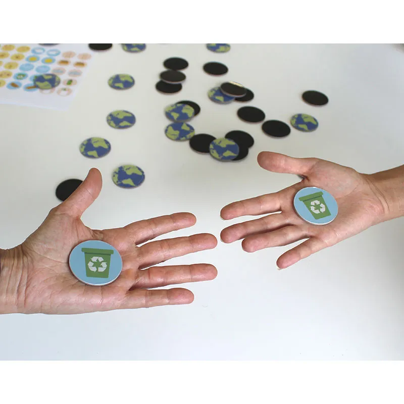 Jeu Écocitoyens Jetons thermosensibles 50pcs - 4+-1