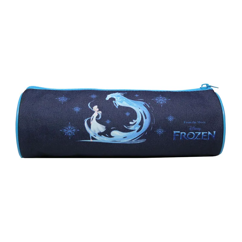 Trousse ronde La Reine des Neiges Bleu - 22x7cm-3