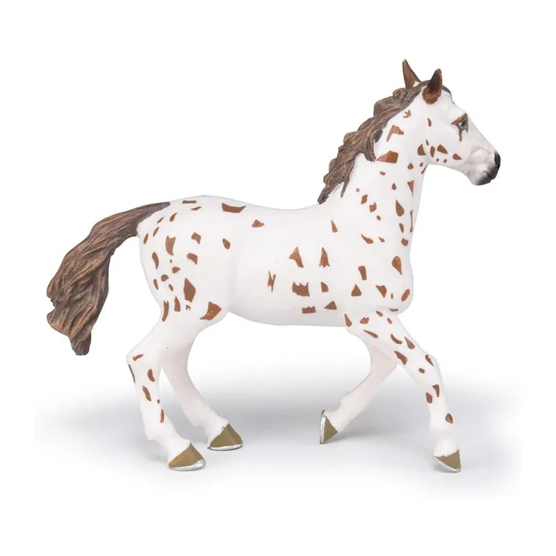 Jument appaloosa brune  - 13x4x9 cm-5