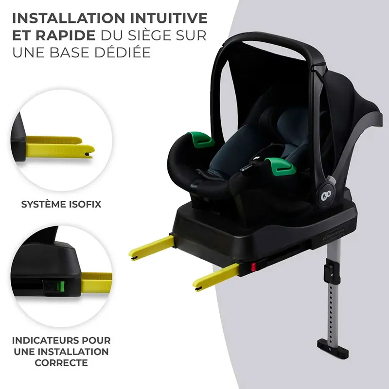 Siège-auto Mink Pro I-Size 40-75cm + Base Isofix - Noir-4