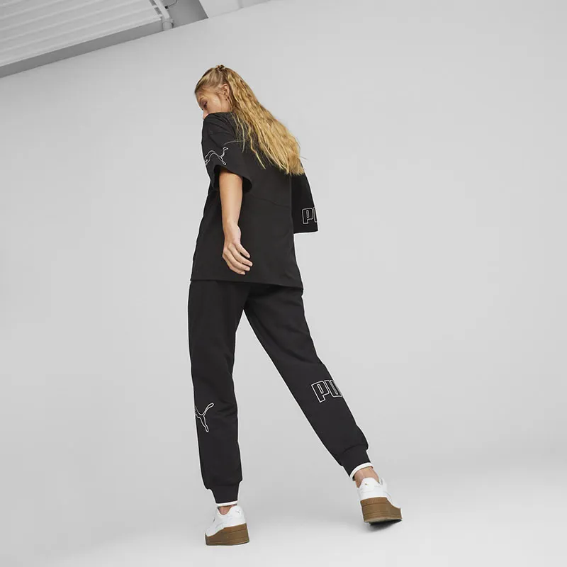 Jogging Femme Power Colorblock taille haute - Noir - PUMA-3
