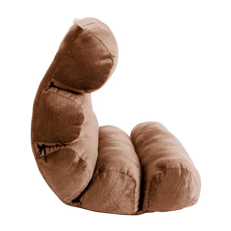 Coussin de relaxation multi-position Gris - 53x33x22cm-3