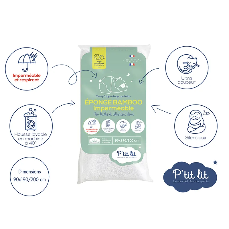 Protège-matelas Bambou Imperméable & Absorbant-2