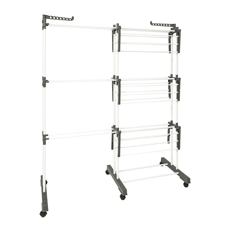 Etendoir à linge tour modulable Sinaï - 140x53x170cm-1