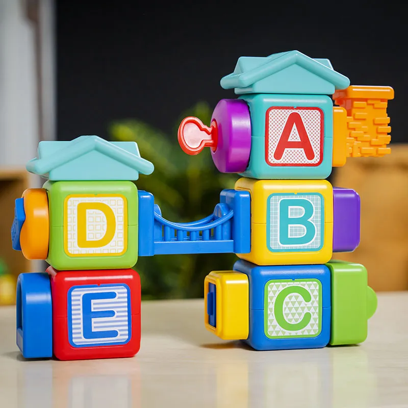 Cubes magnétiques Bridge & Learn 15pcs - 6m+-0