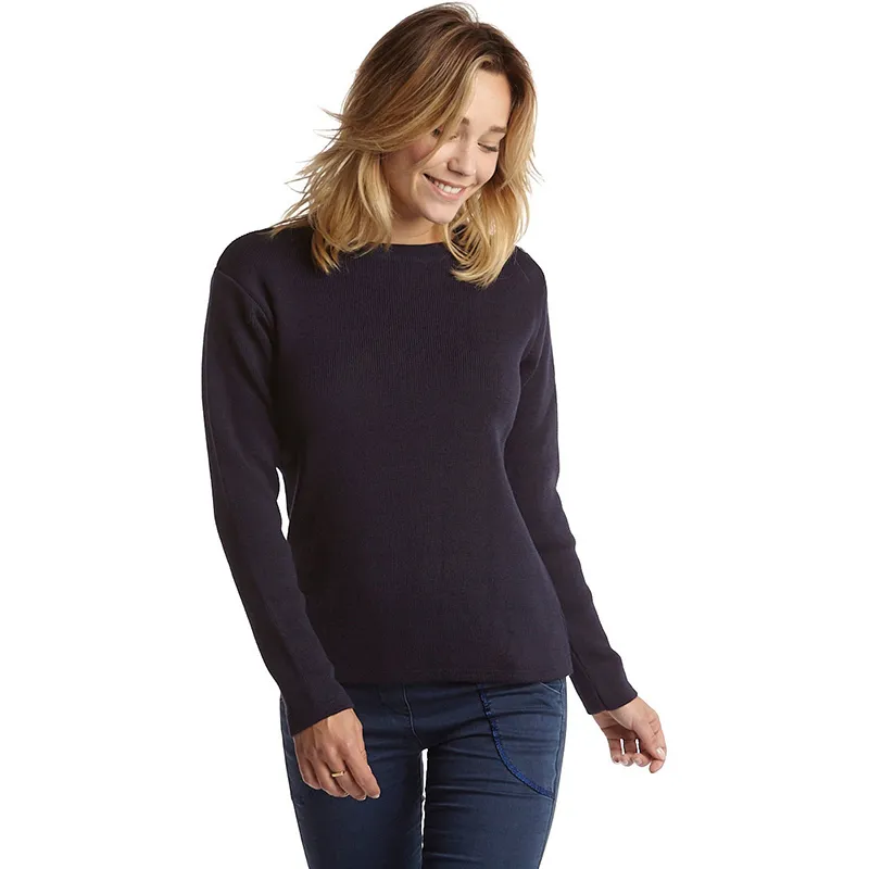 Pull col rond Andromède Femme - Marine - HUBLOT-0