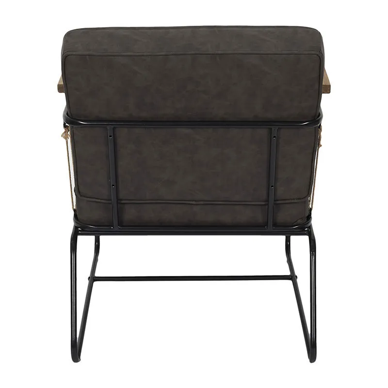 Fauteuil Benson Marron - 73x79cm-4