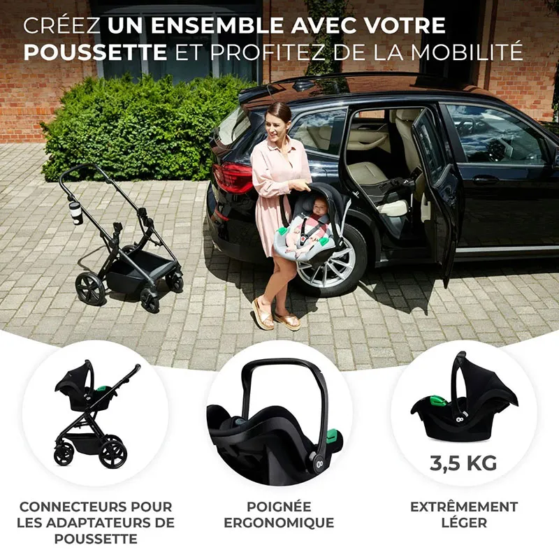 Siège-auto Mink Pro I-Size 40-75cm + Base Isofix - Noir-7