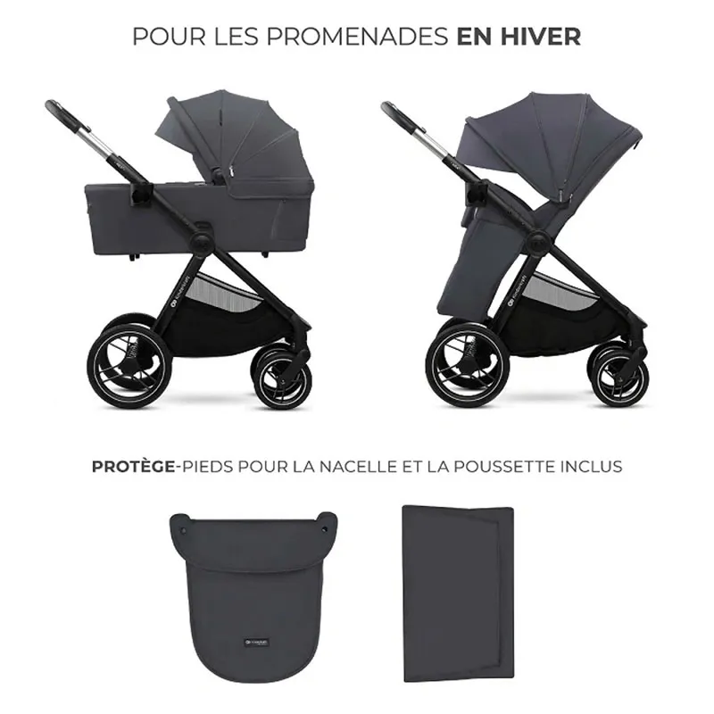 Poussette Compacte 2en1 Nea 2 Gris foncé - 0m+-9