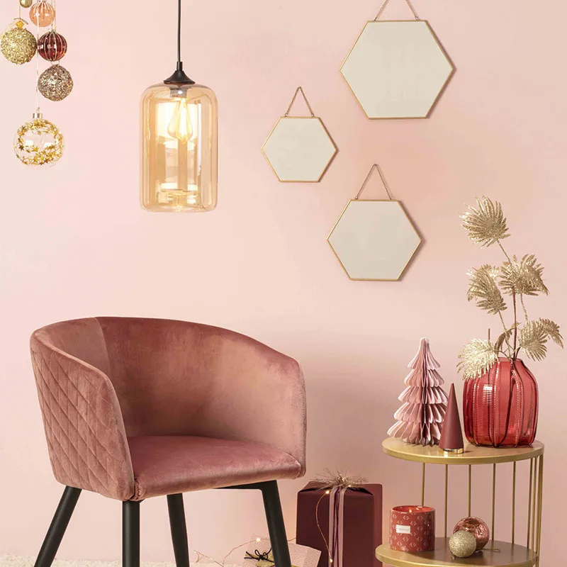 3 Miroirs hexagonaux Doré - 20/24/29cm-1