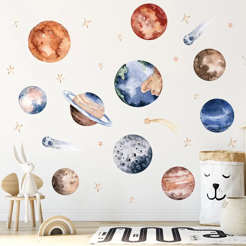 10 stickers - Planètes & Étoiles-1