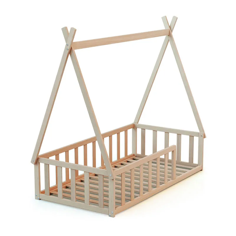 Lit bébé au sol + Tipi - 70x140cm-0