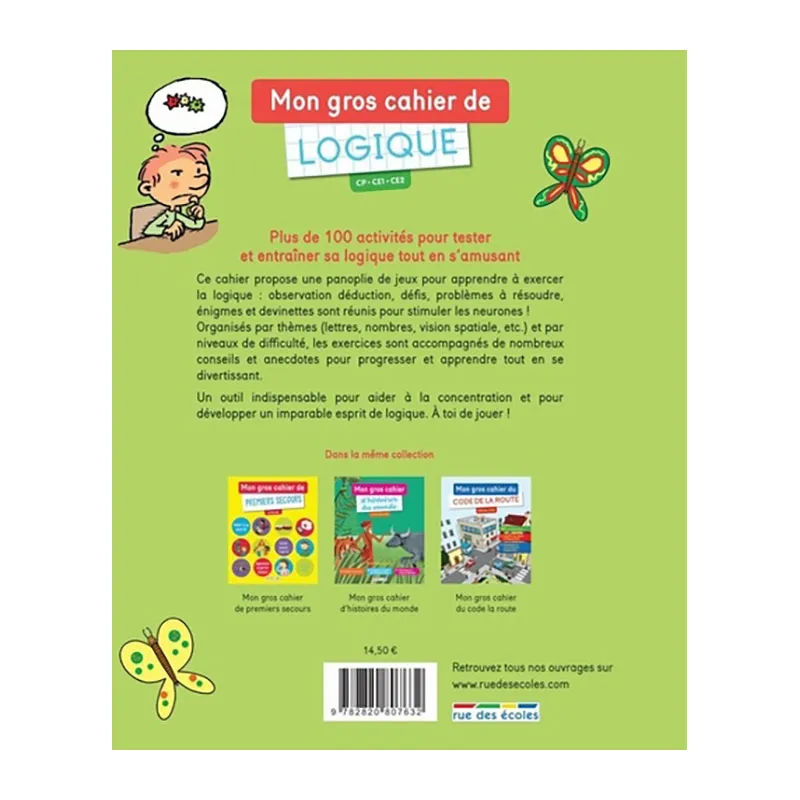 Mon gros cahier de logique du CP au CE2 - 7+-2