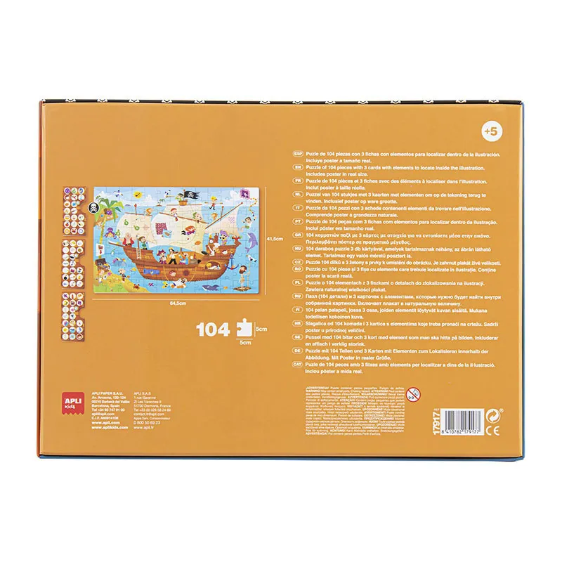 Puzzle Observation Bateau pirate 104pcs - 5+-2