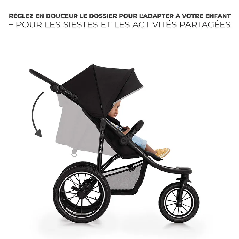 Poussette 3 Roues Helsi 2 Black - 0m+-7