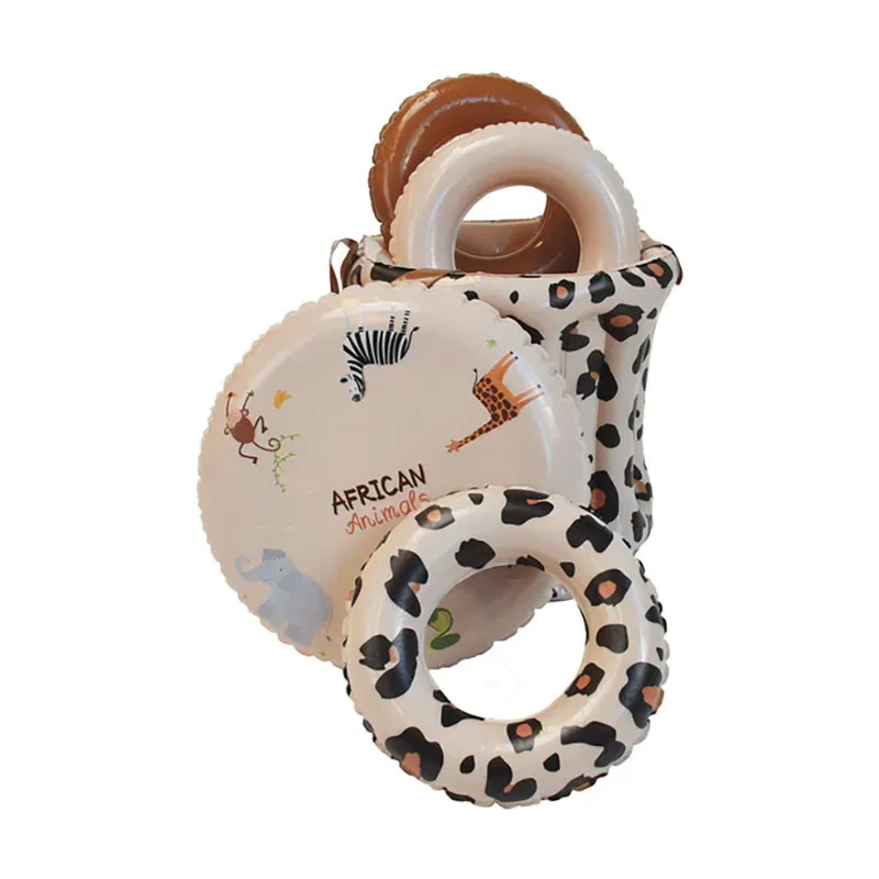 Aire de jeux gonflable Léopard Beige 210cm - 3+-10