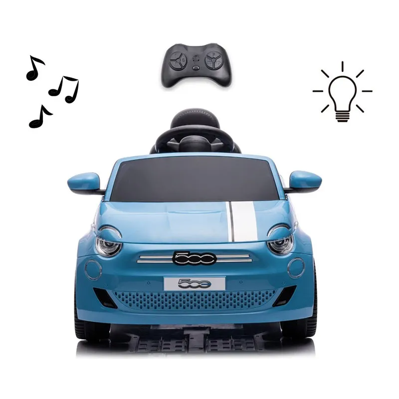 Voiture à batterie Fiat 500e Bleu - 36m+-1