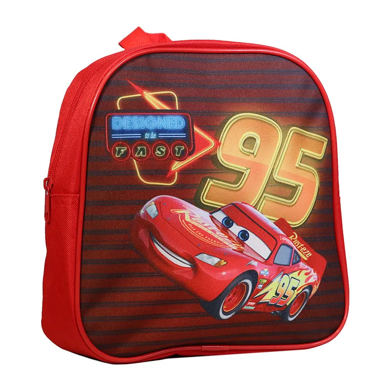 Sac à dos goûter maternelle Cars Rouge - 24x24cm-7