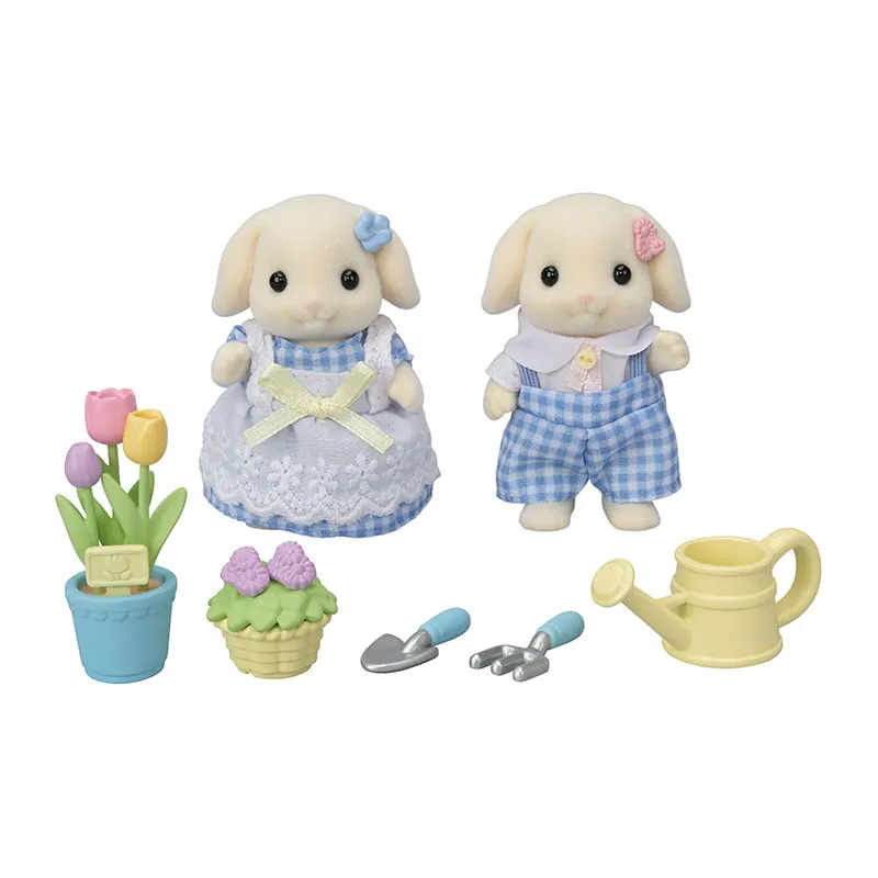 Frère & soeur lapin bélier + accessoires - 7pcs-0