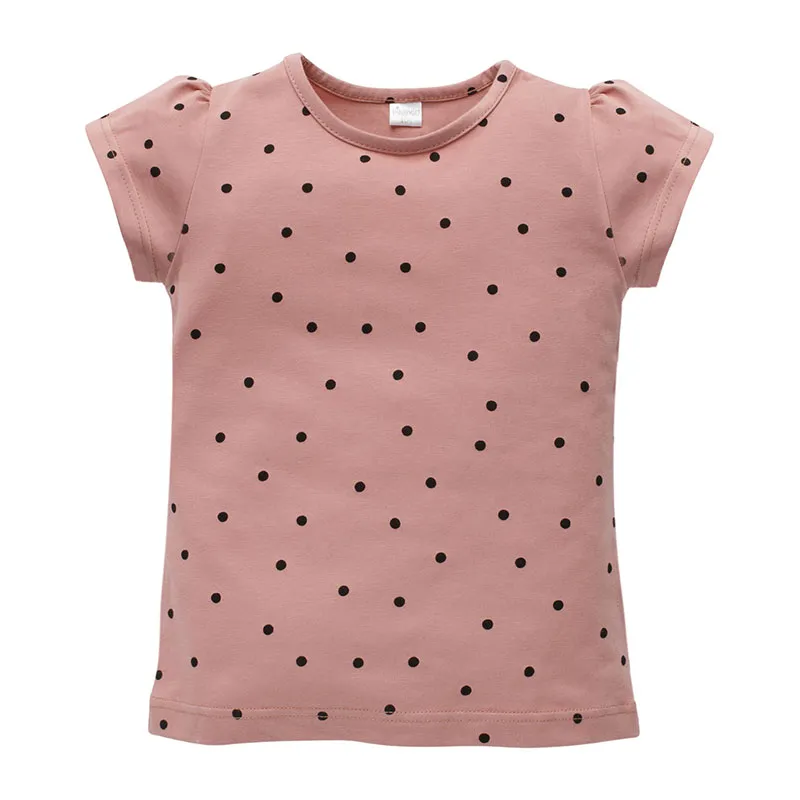 T-shirt MC Pois - Rose/Noir-0