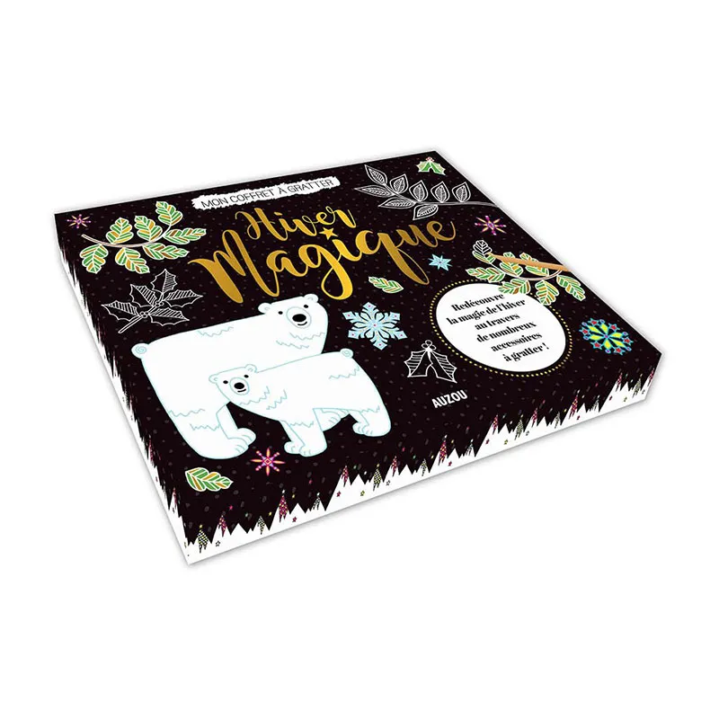 Mon coffret d'artiste Mon coffret à gratter Hiver magique - 5+-0