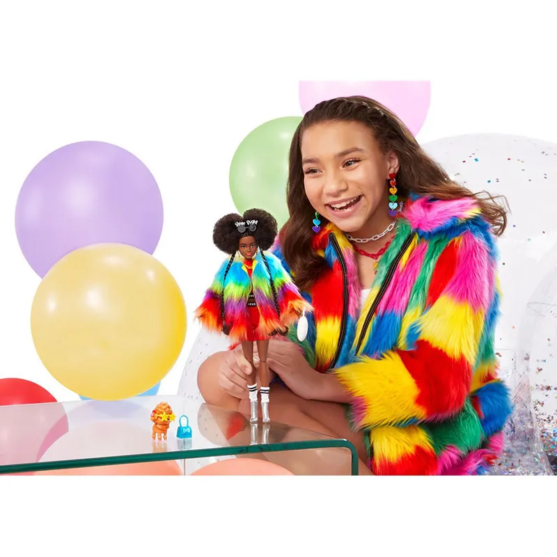 Barbie Extra avec veste multico. & chien 15pcs - 3+-2