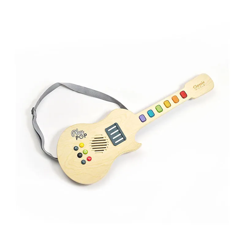 Guitare électronique avec son & lumière Bois - 36m+-2