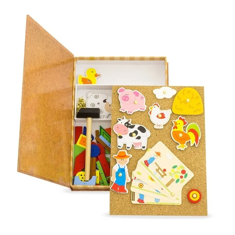 Les p'tits clous Ferme 174pcs - 36m+-0