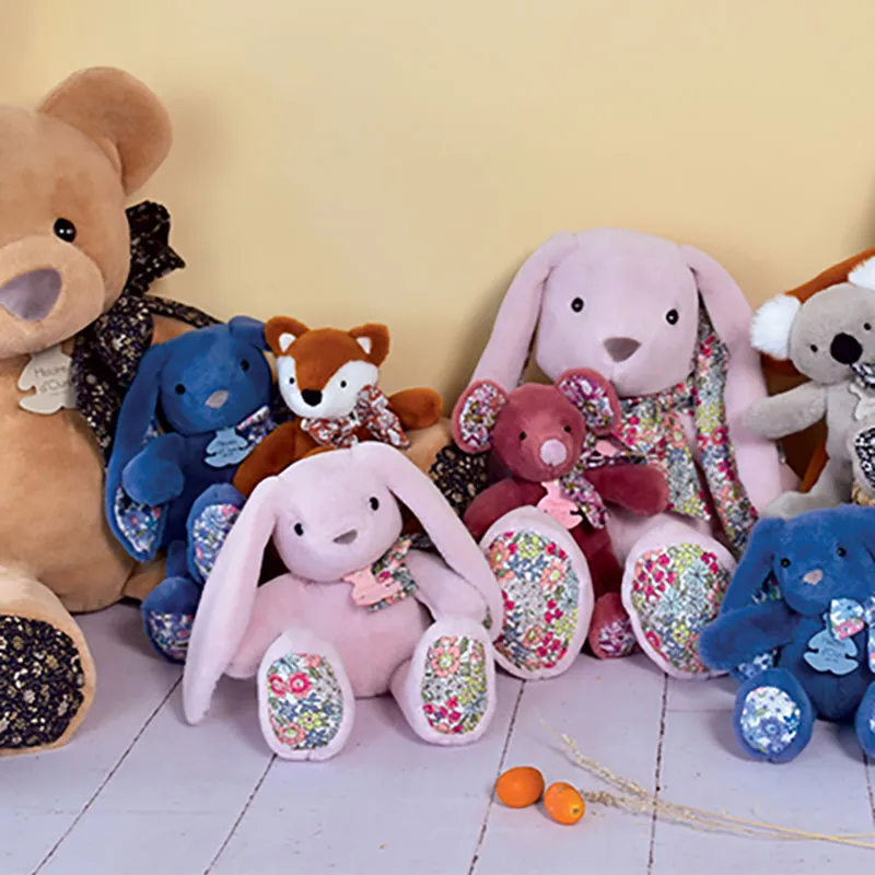 Copain calin Lapin Rose tendre - 40cm-2