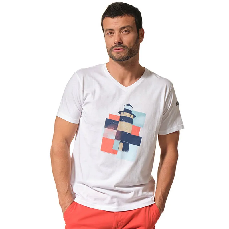 T-shirt MC col rond homme Trinite - Blanc White-0