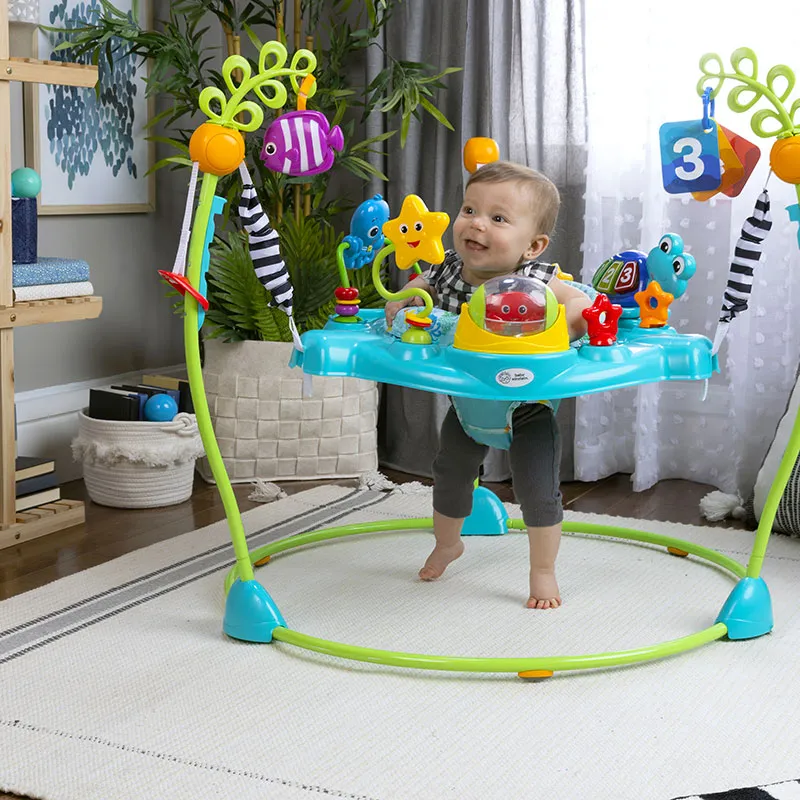 Sauteur 2en1 avec centre d'activités Ocean explorers - 6m+-21