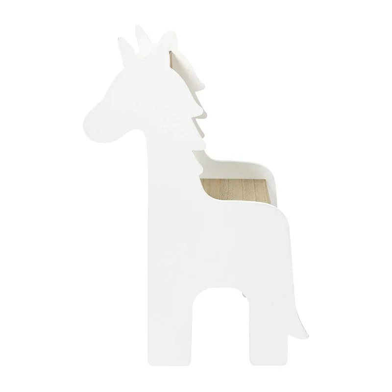 Chaise enfant Licorne Bois/Blanc - 33x60x41cm-3