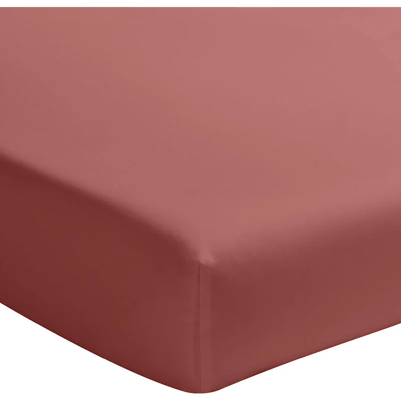 Drap-H. Percale de coton Bonnet 30cm Vieux rose-1