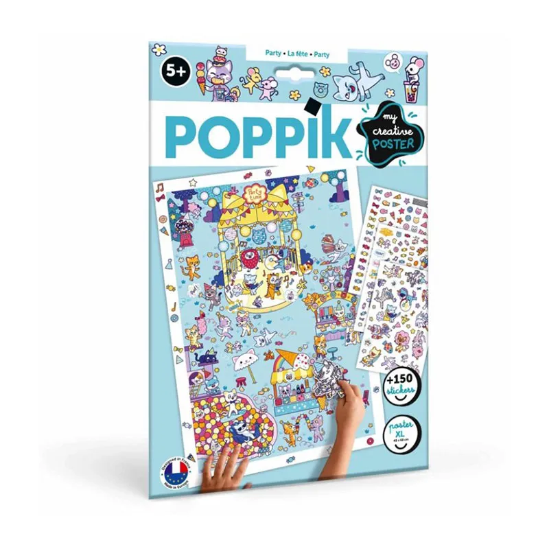 Poster créatif + 150 stickers La fête - 5+-1