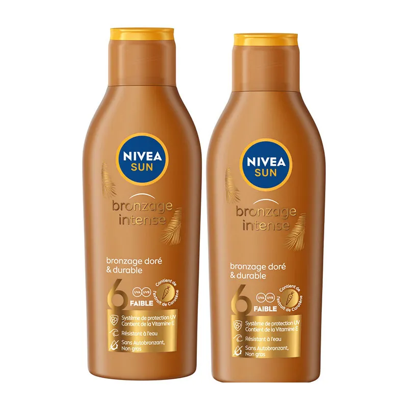 2 Laits Bronzage Intense FPS6 - 2x200ml - NIVEA-0