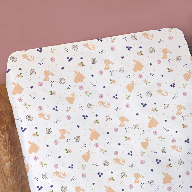 Drap-H. Coton Disney Princesse Bal Bonnet 25cm - 90x190cm-0
