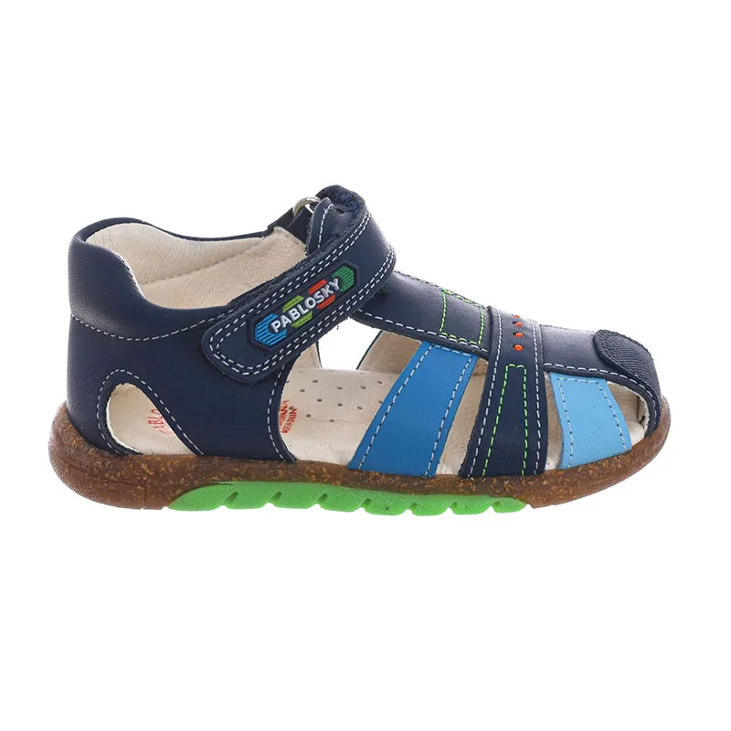 Sandales scratch Surpiqûre - Marine/Bleu-0