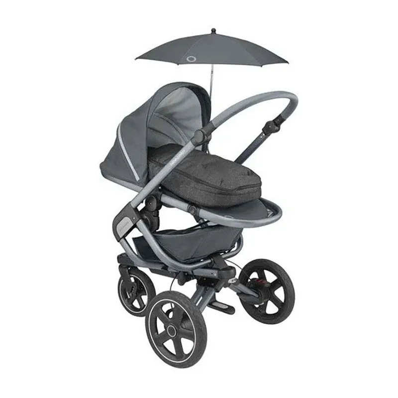 Trio Poussette Compacte Leona + Cosi Tinca sans base + Nacelle Oria + Ombrelle + Adaptateurs Graphite - 0m+-20