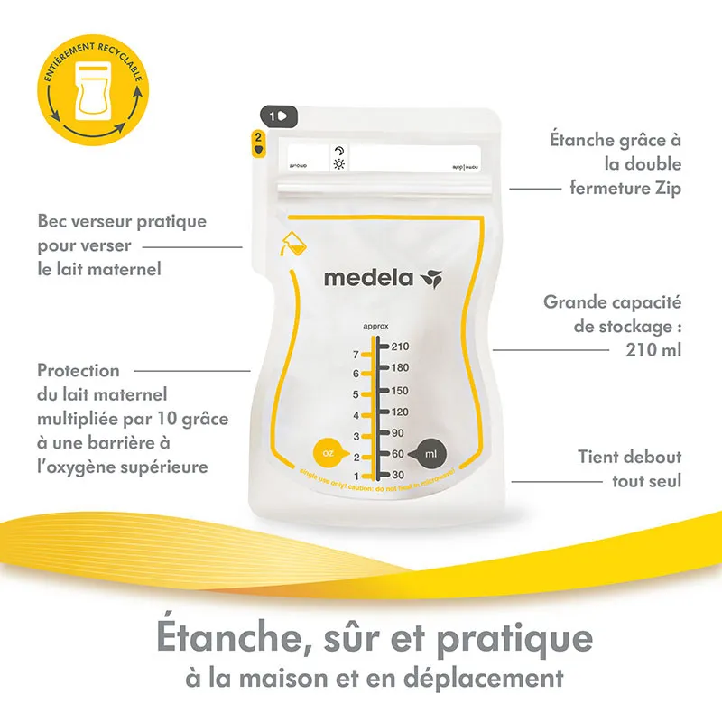 25 Sachets de conservation pour lait maternel-2