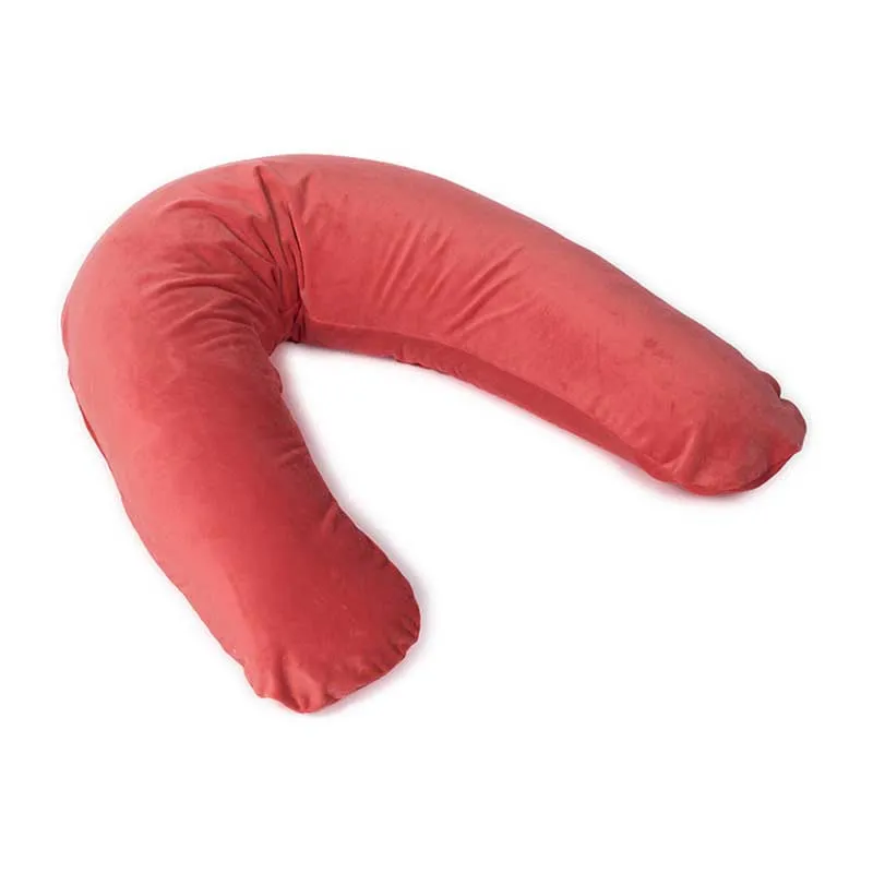 Coussin de maternité polaire 3en1 + charlotte Corail - 170cm-0