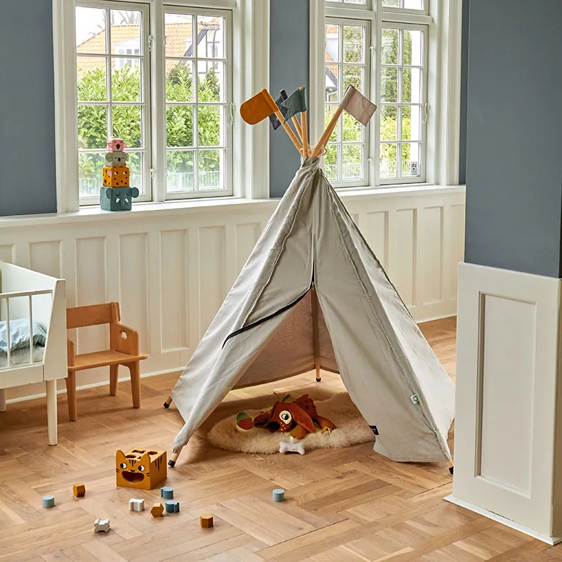 Tipi de jeu Coton BIO Gris - 36m+-4