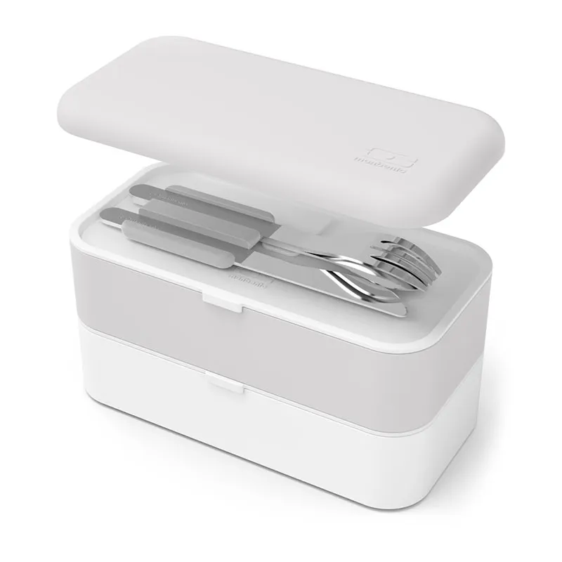 Couverts MB Slim Box Gris Coton 3pcs - 17x6x2cm-3