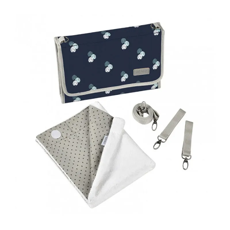 Pochette à langer nomade Jungle - Bleu-2