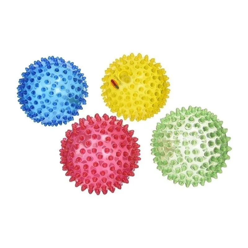 4 Balles sensorielles Transparentes - 6m+-3